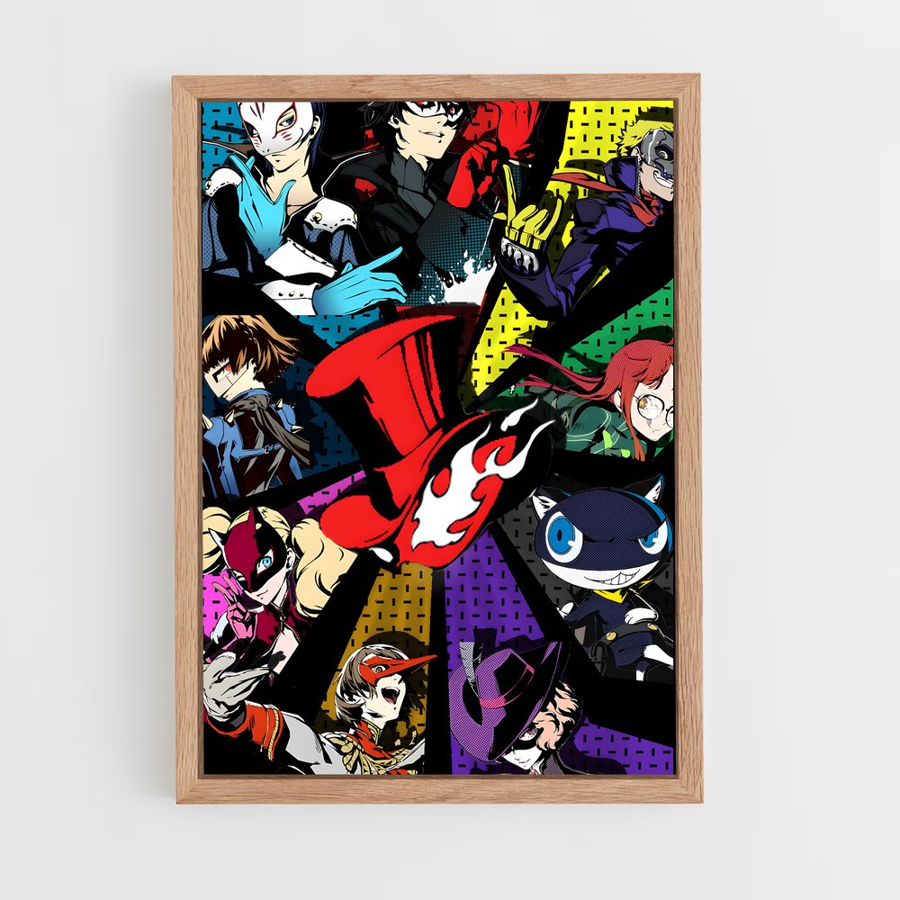 Poster Phantom Thieves – affiche Persona 5 (vue 4)